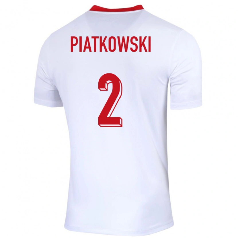 Danxen Damen Polen Kamil Piatkowski #2 Weiß Heimtrikot Trikot 24-26 T-Shirt Schweiz