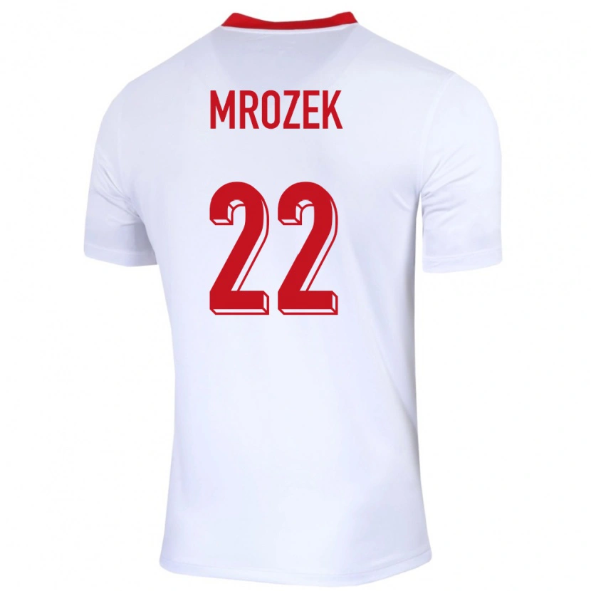 Danxen Damen Polen Bartosz Mrozek #22 Weiß Heimtrikot Trikot 24-26 T-Shirt Schweiz