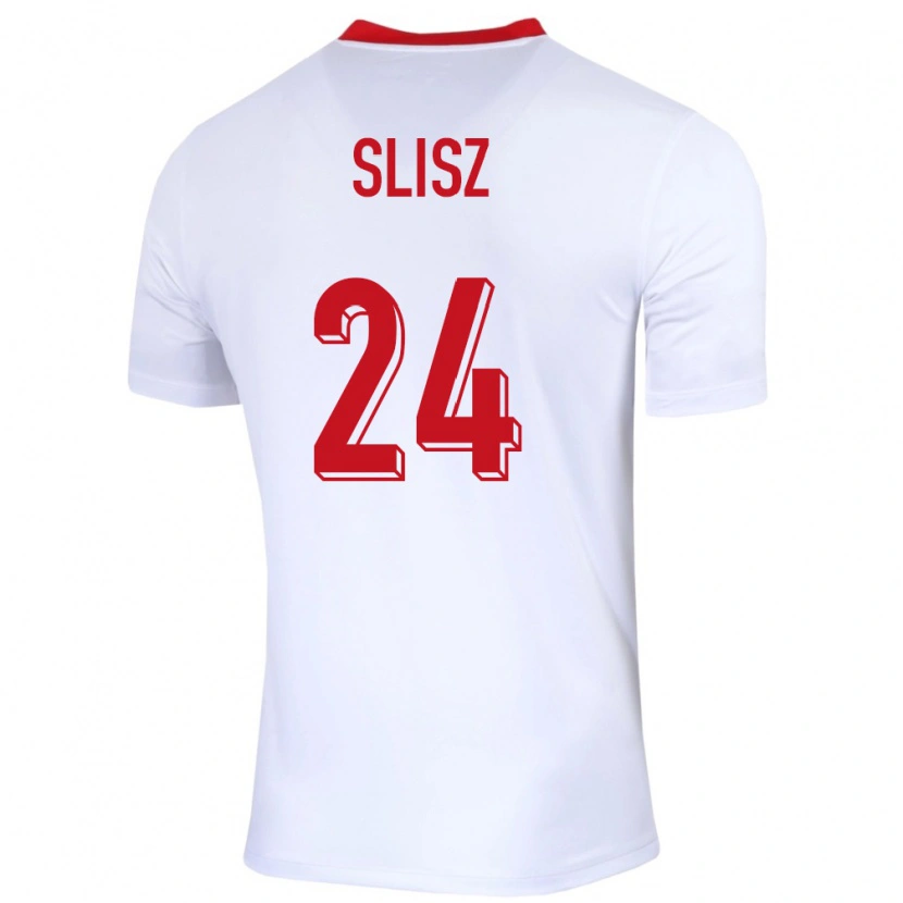 Danxen Damen Polen Bartosz Slisz #24 Weiß Heimtrikot Trikot 24-26 T-Shirt Schweiz