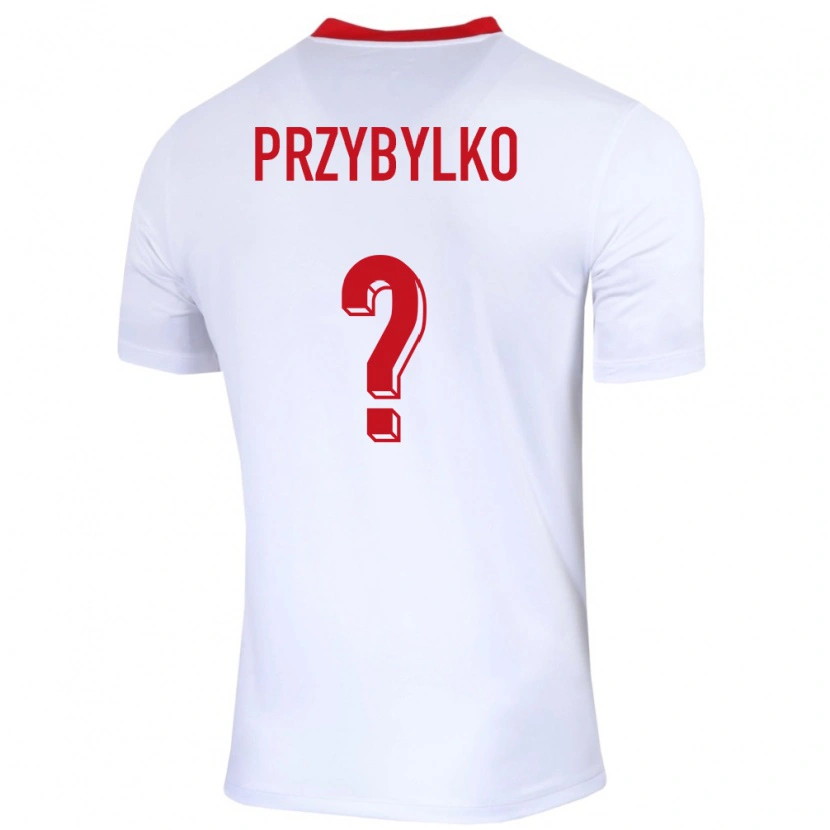 Danxen Damen Polen Kacper Przybylko #0 Weiß Heimtrikot Trikot 24-26 T-Shirt Schweiz