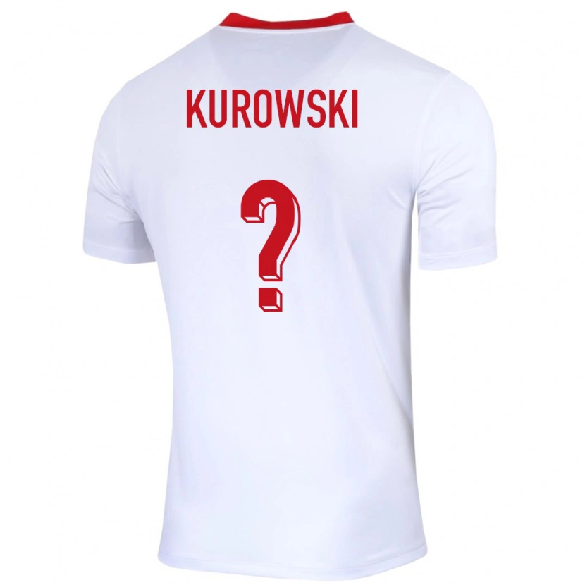 Danxen Damen Polen Krzysztof Kurowski #0 Weiß Heimtrikot Trikot 24-26 T-Shirt Schweiz