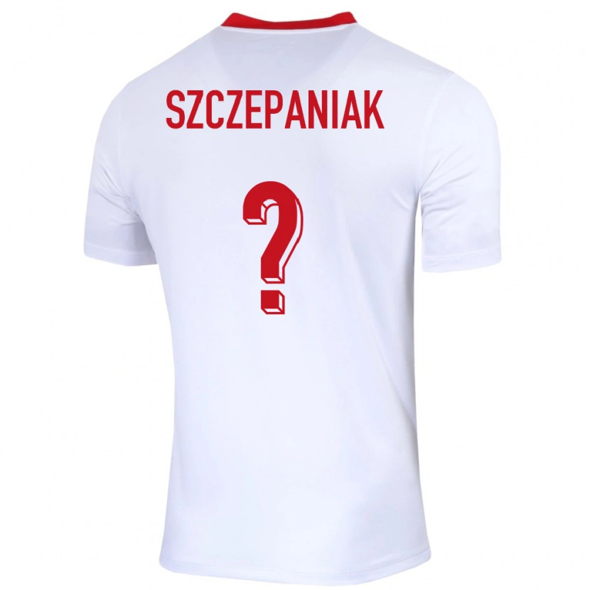 Danxen Damen Polen Mateusz Szczepaniak #0 Weiß Heimtrikot Trikot 24-26 T-Shirt Schweiz