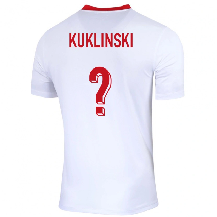 Danxen Damen Polen Oliwier Kuklinski #0 Weiß Heimtrikot Trikot 24-26 T-Shirt Schweiz