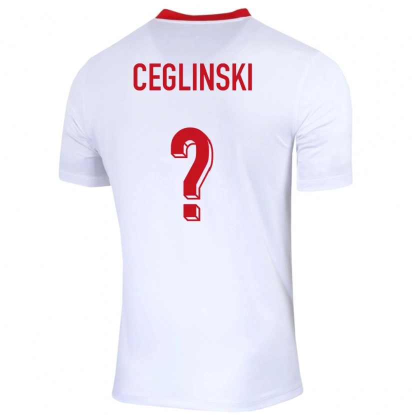 Danxen Damen Polen Mateusz Ceglinski #0 Weiß Heimtrikot Trikot 24-26 T-Shirt Schweiz