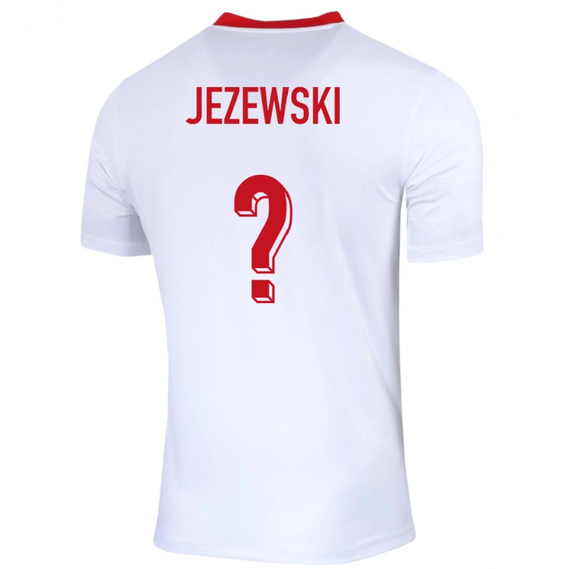 Danxen Damen Polen Ksawery Jezewski #0 Weiß Heimtrikot Trikot 24-26 T-Shirt Schweiz