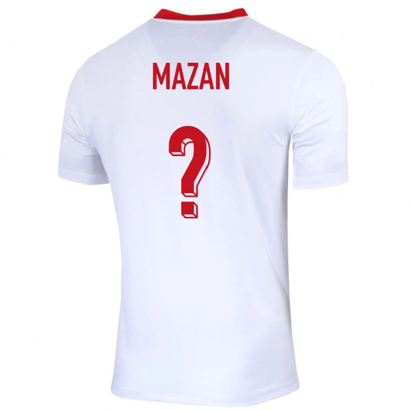 Danxen Damen Polen Przemyslaw Mazan #0 Weiß Heimtrikot Trikot 24-26 T-Shirt Schweiz