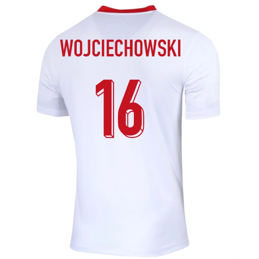Danxen Damen Polen Oliwier Wojciechowski #16 Weiß Heimtrikot Trikot 24-26 T-Shirt Schweiz