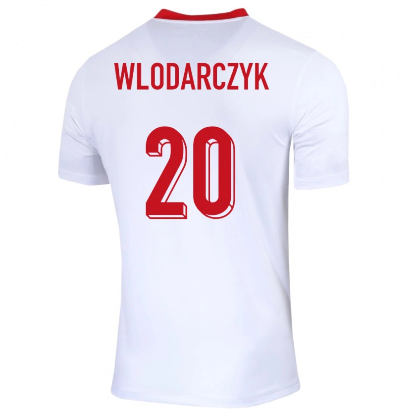 Danxen Damen Polen Szymon Wlodarczyk #20 Weiß Heimtrikot Trikot 24-26 T-Shirt Schweiz