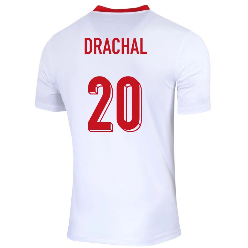 Danxen Damen Polen Dawid Drachal #20 Weiß Heimtrikot Trikot 24-26 T-Shirt Schweiz