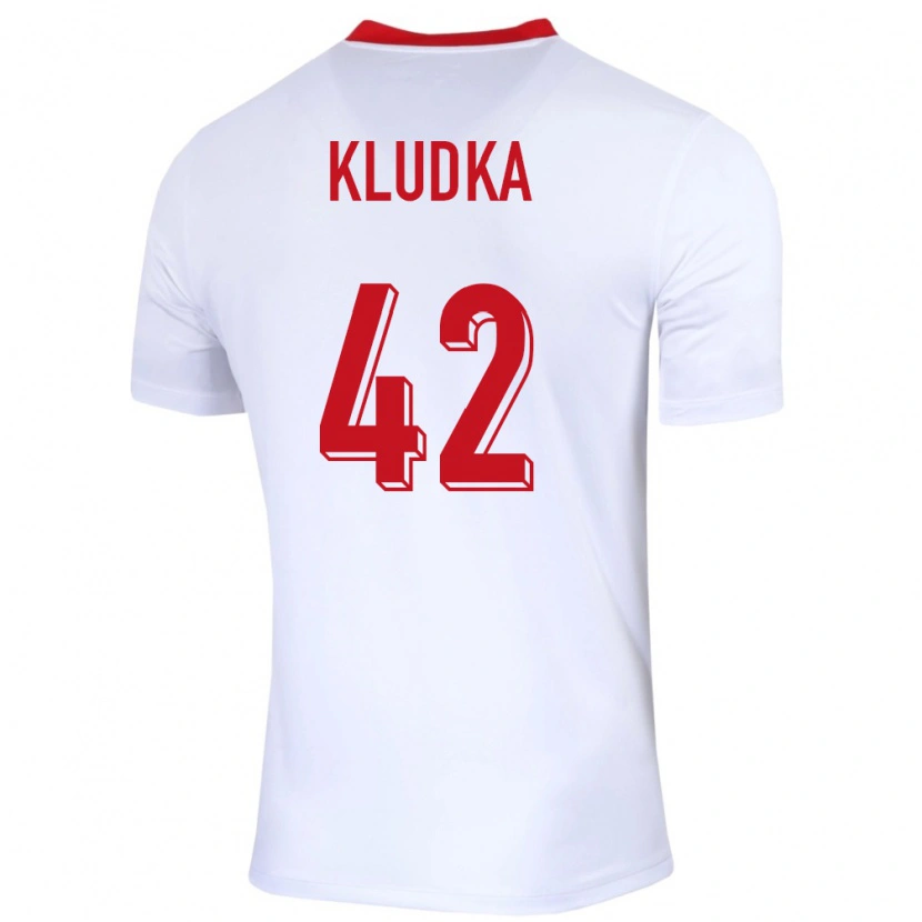 Danxen Damen Polen Bartlomiej Kludka #42 Weiß Heimtrikot Trikot 24-26 T-Shirt Schweiz
