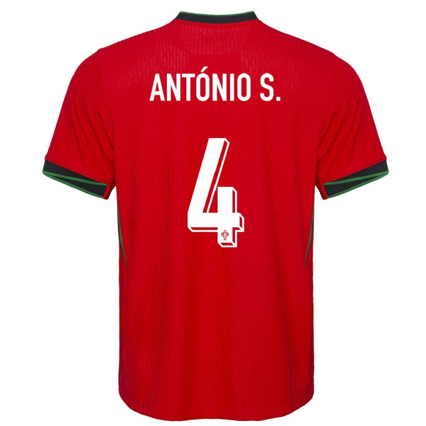 Danxen Damen Portugal António Silva #4 Rot Heimtrikot Trikot 24-26 T-Shirt Schweiz