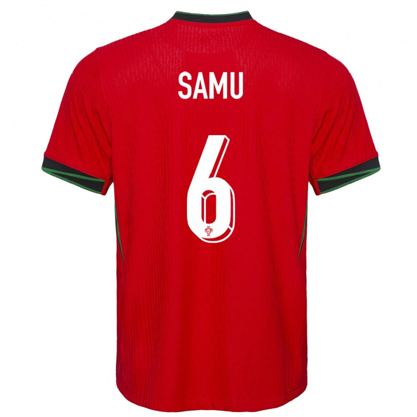 Danxen Damen Portugal Samú Costa #6 Rot Heimtrikot Trikot 24-26 T-Shirt Schweiz