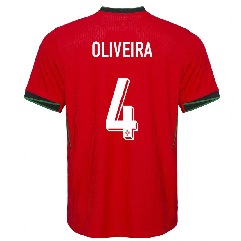 Danxen Damen Portugal Gonçalo Oliveira #4 Rot Heimtrikot Trikot 24-26 T-Shirt Schweiz
