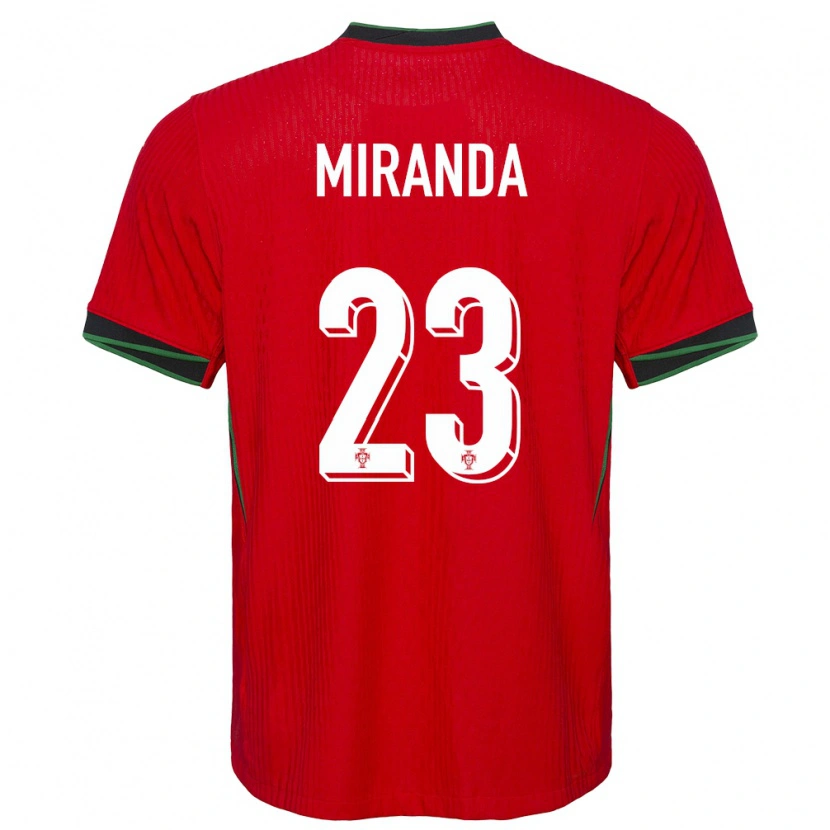 Danxen Damen Portugal João Miranda #23 Rot Heimtrikot Trikot 24-26 T-Shirt Schweiz