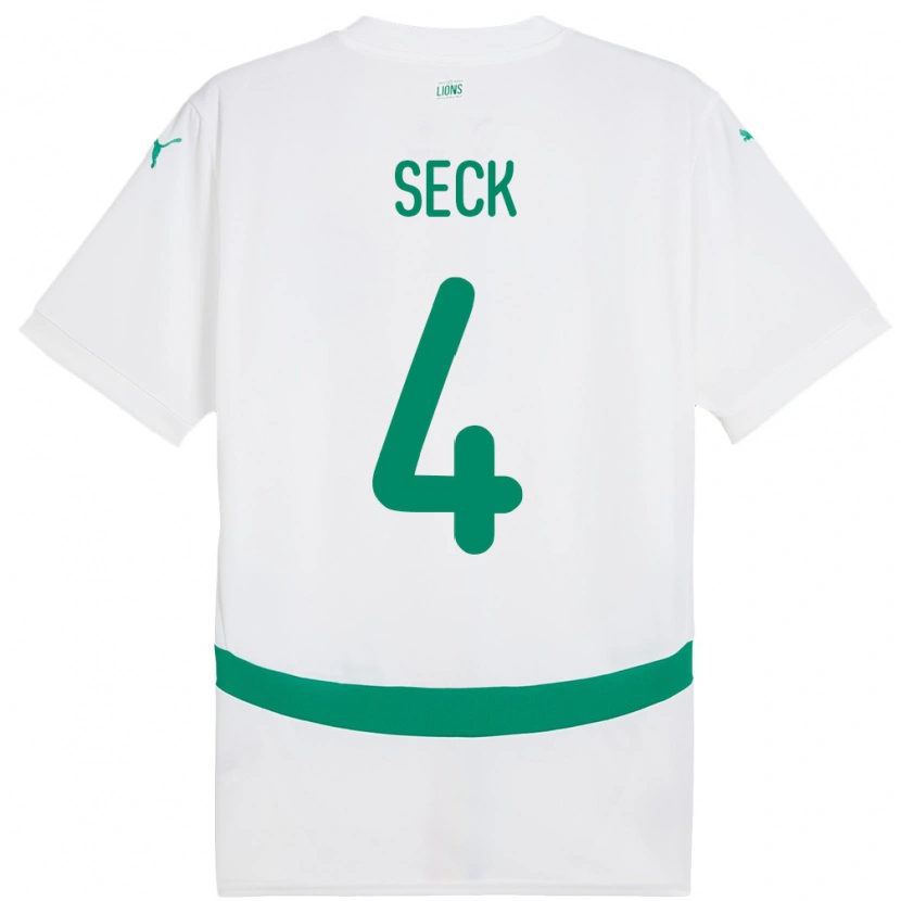 Danxen Damen Senegal Abdoulaye Seck #4 Weiß Heimtrikot Trikot 24-26 T-Shirt Schweiz