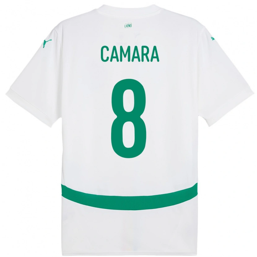 Danxen Damen Senegal Lamine Camara #8 Weiß Heimtrikot Trikot 24-26 T-Shirt Schweiz