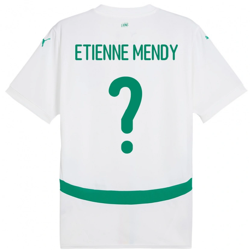 Danxen Damen Senegal Etienne Mendy #0 Weiß Heimtrikot Trikot 24-26 T-Shirt Schweiz