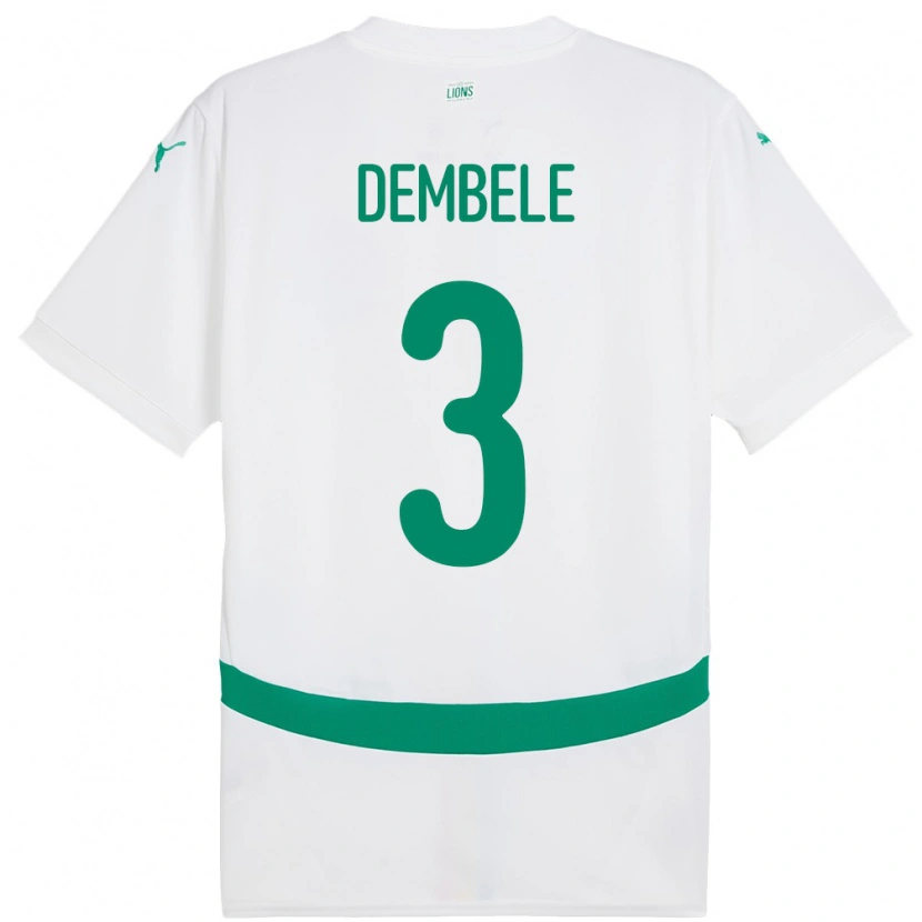Danxen Damen Senegal Anta Dembele #3 Weiß Heimtrikot Trikot 24-26 T-Shirt Schweiz