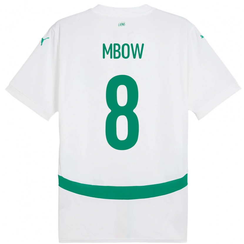 Danxen Damen Senegal Mamadou Mbow #8 Weiß Heimtrikot Trikot 24-26 T-Shirt Schweiz