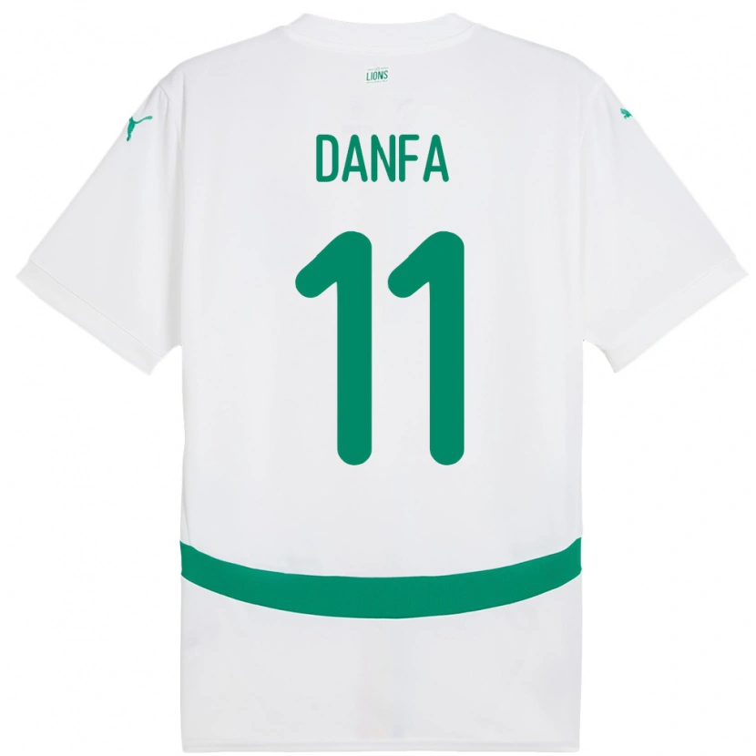 Danxen Damen Senegal Mamadou Danfa #11 Weiß Heimtrikot Trikot 24-26 T-Shirt Schweiz