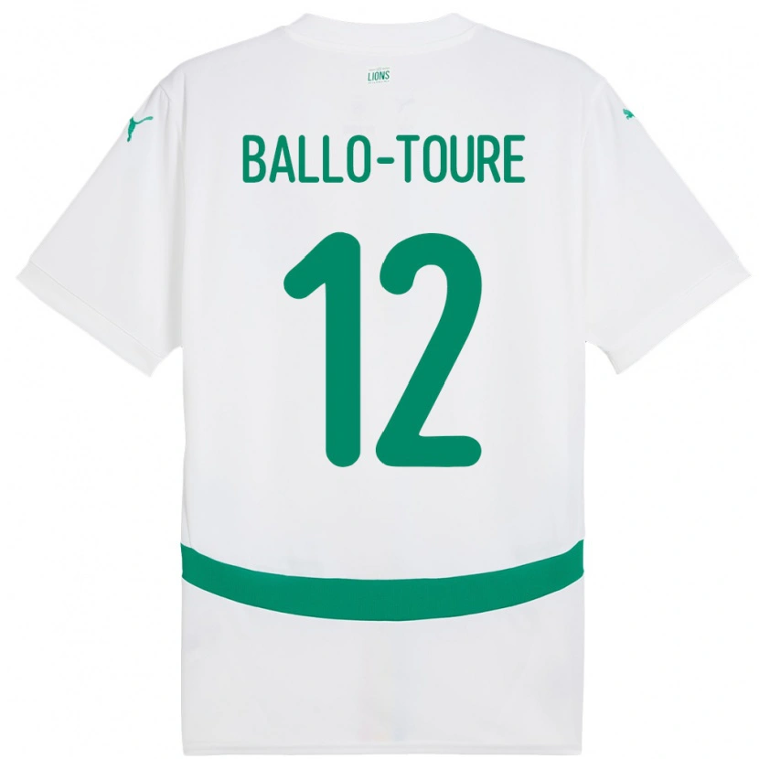 Danxen Damen Senegal Fode Ballo-Toure #12 Weiß Heimtrikot Trikot 24-26 T-Shirt Schweiz
