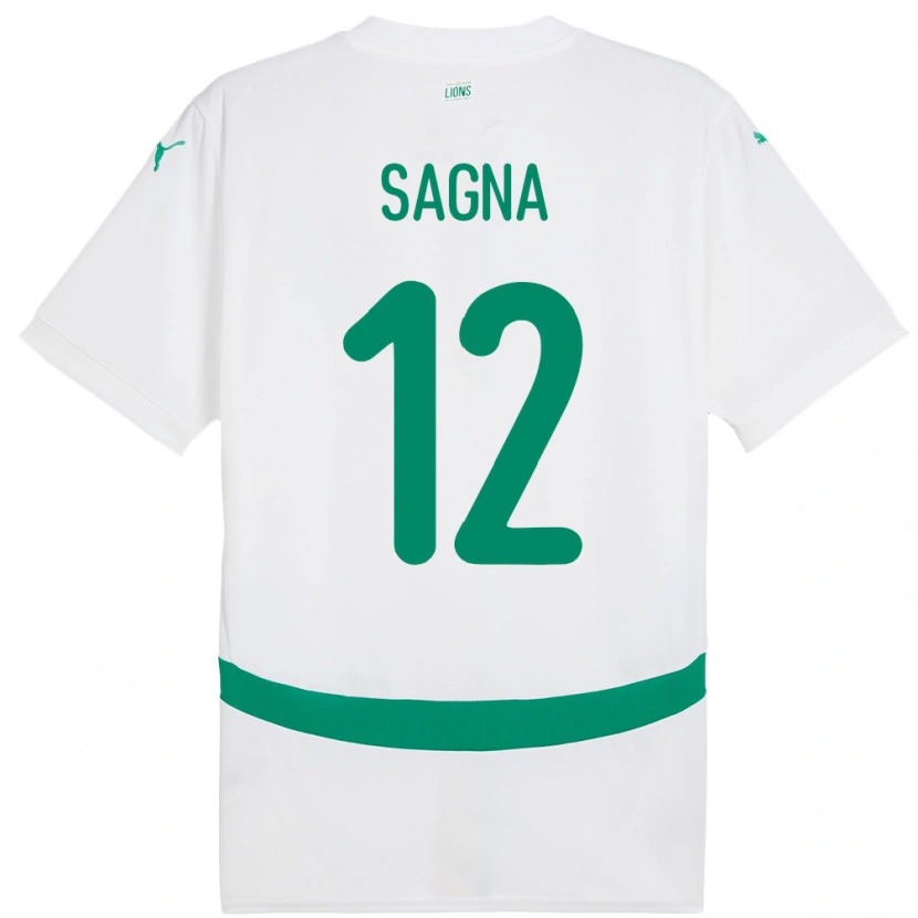 Danxen Damen Senegal Safietou Sagna #12 Weiß Heimtrikot Trikot 24-26 T-Shirt Schweiz