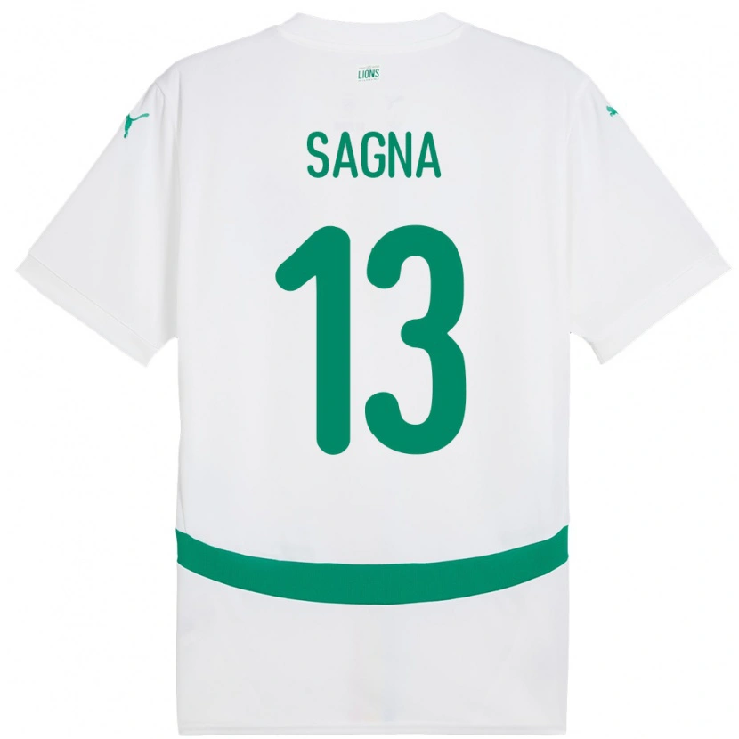 Danxen Damen Senegal Jeannette Sagna #13 Weiß Heimtrikot Trikot 24-26 T-Shirt Schweiz