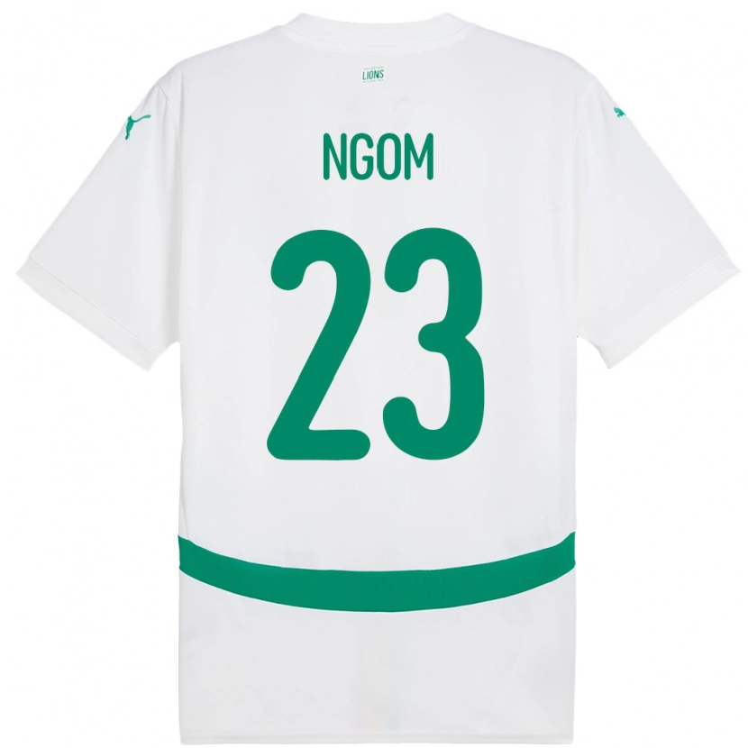Danxen Damen Senegal Astou Ngom #23 Weiß Heimtrikot Trikot 24-26 T-Shirt Schweiz