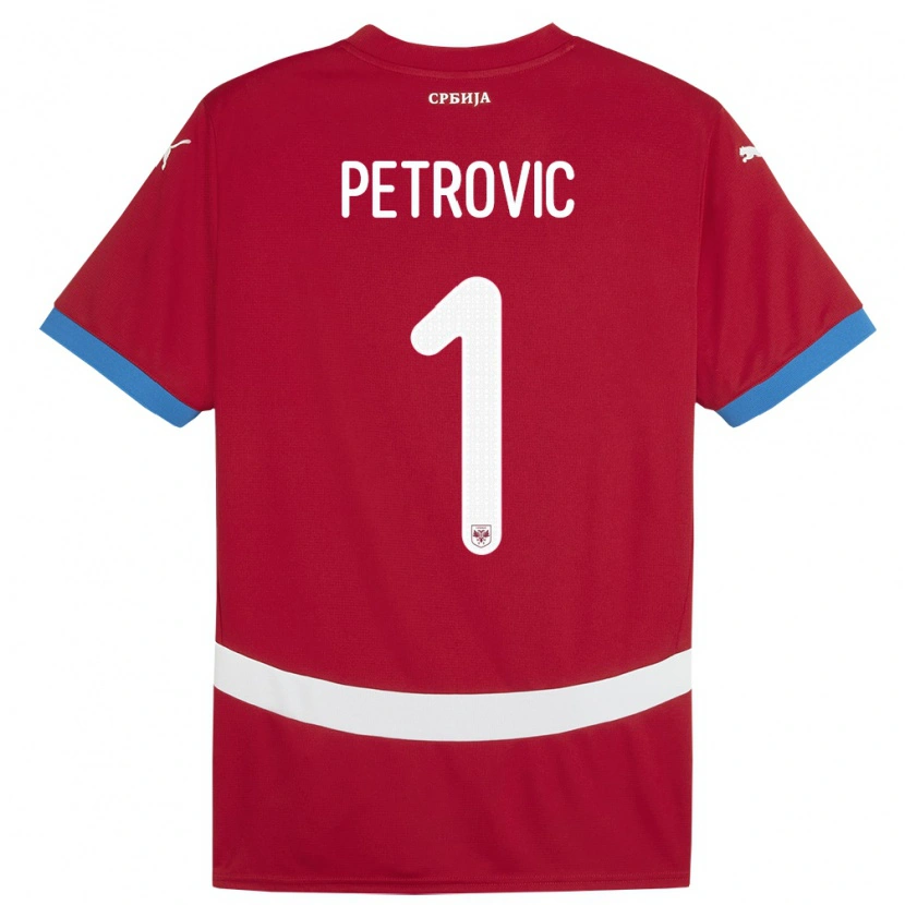 Danxen Damen Serbien Djordje Petrovic #1 Rot Heimtrikot Trikot 24-26 T-Shirt Schweiz