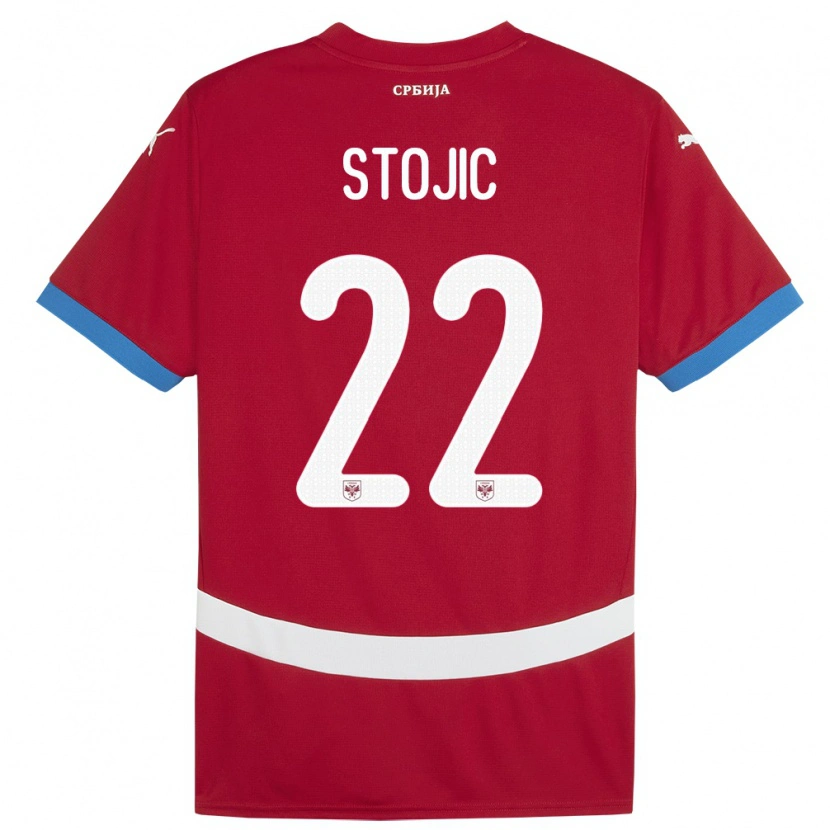 Danxen Damen Serbien Nemanja Stojic #22 Rot Heimtrikot Trikot 24-26 T-Shirt Schweiz
