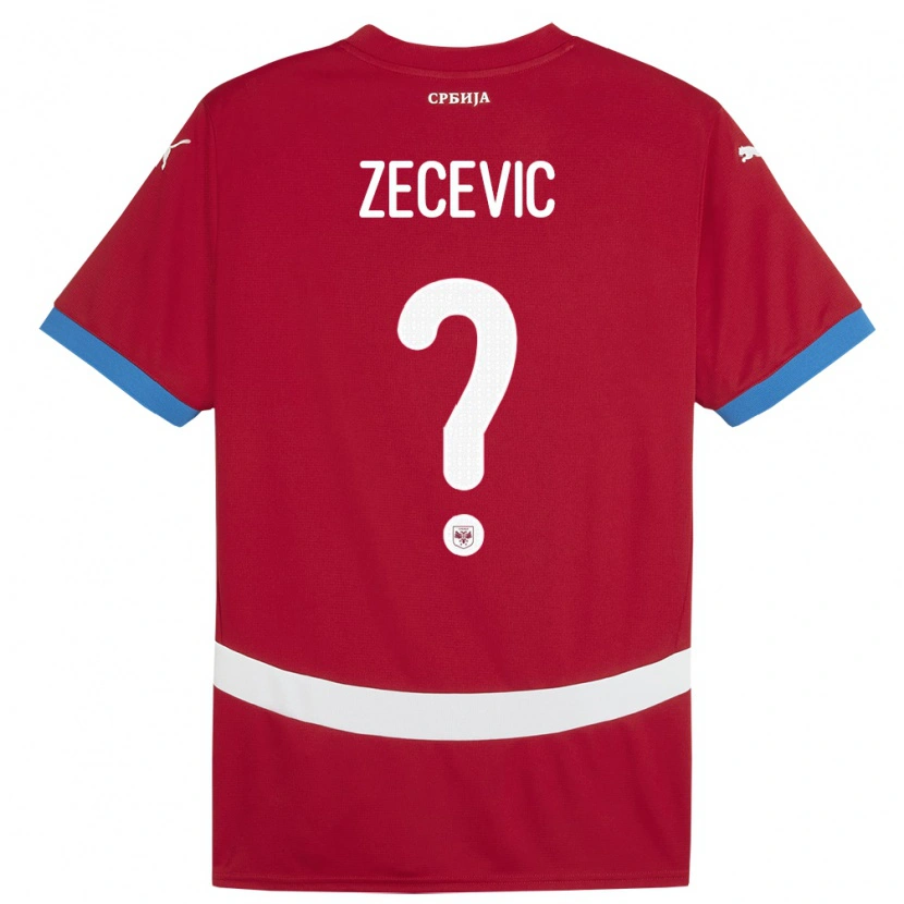 Danxen Damen Serbien Nikola Zecevic #0 Rot Heimtrikot Trikot 24-26 T-Shirt Schweiz