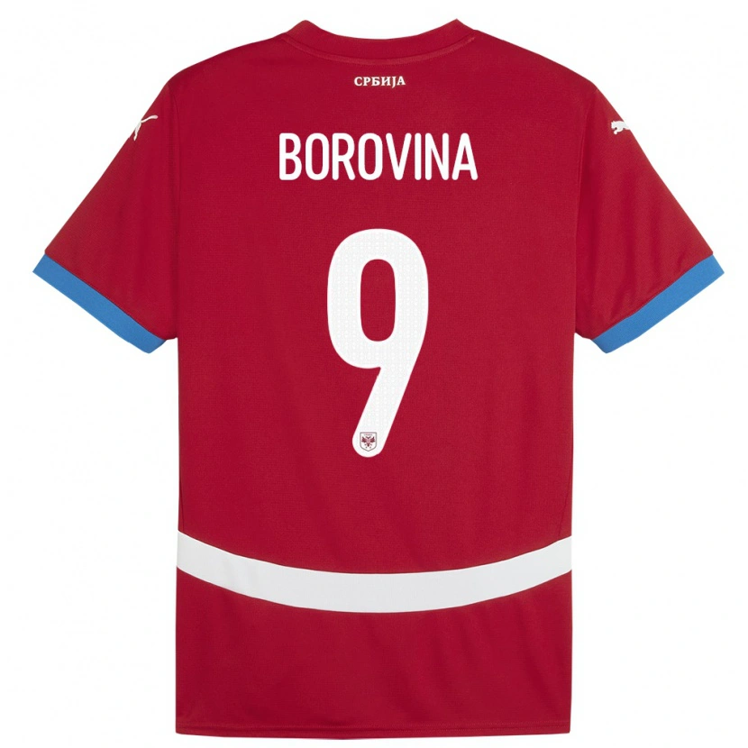Danxen Damen Serbien Srdjan Borovina #9 Rot Heimtrikot Trikot 24-26 T-Shirt Schweiz