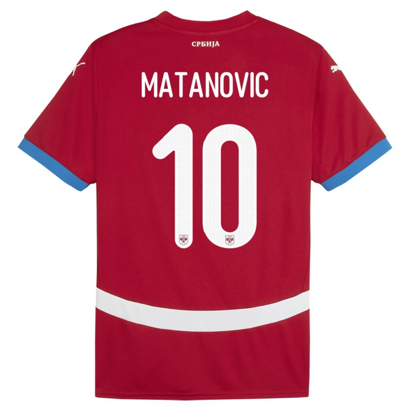 Danxen Damen Serbien Ognjen Matanovic #10 Rot Heimtrikot Trikot 24-26 T-Shirt Schweiz