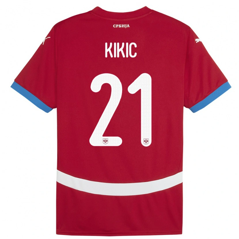 Danxen Damen Serbien Uros Kikic #21 Rot Heimtrikot Trikot 24-26 T-Shirt Schweiz