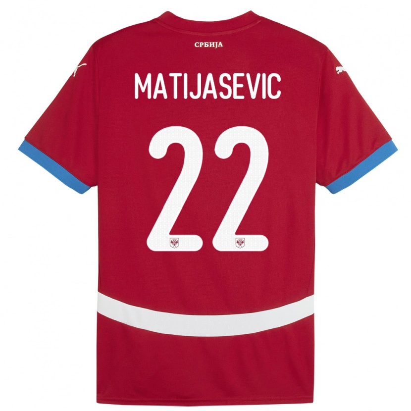 Danxen Damen Serbien Filip Matijasevic #22 Rot Heimtrikot Trikot 24-26 T-Shirt Schweiz