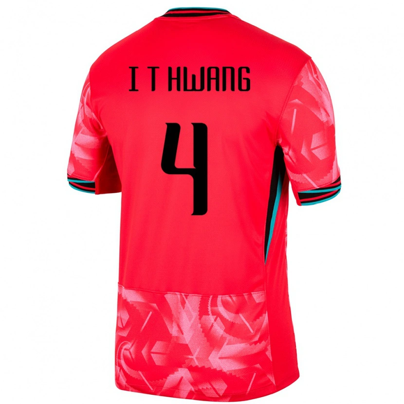 Danxen Damen Südkorea Hwang In Taek #4 Rot Heimtrikot Trikot 24-26 T-Shirt Schweiz