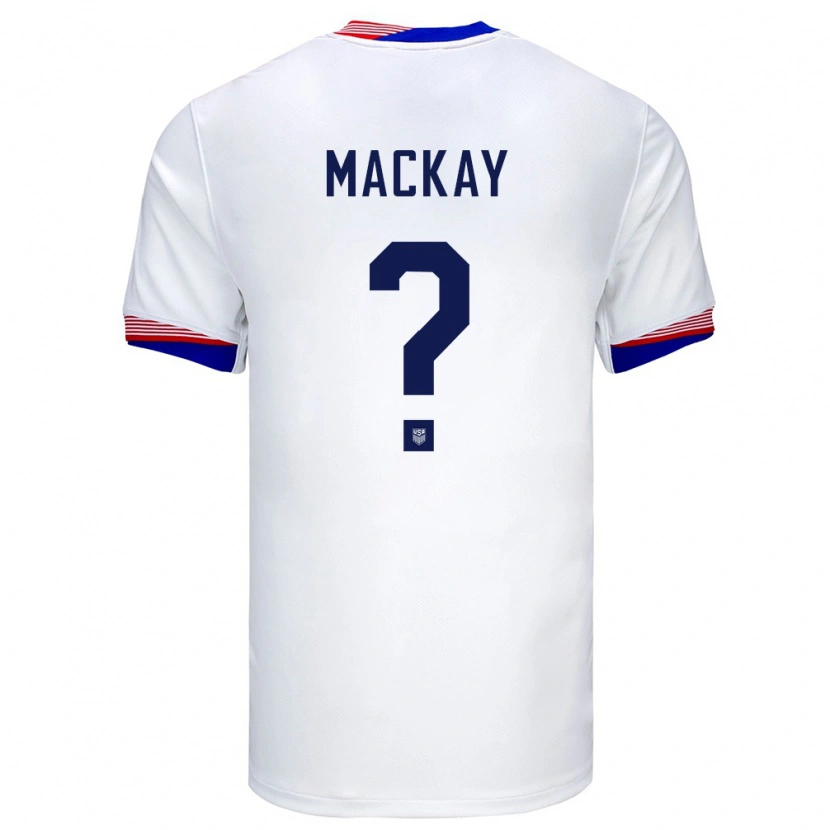 Danxen Damen Vereinigte Staaten William Mackay #0 Weiß Heimtrikot Trikot 24-26 T-Shirt Schweiz