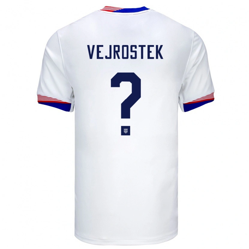 Danxen Damen Vereinigte Staaten Liam Vejrostek #0 Weiß Heimtrikot Trikot 24-26 T-Shirt Schweiz