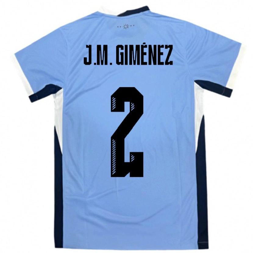 Danxen Damen Uruguay José María Giménez #2 Weiß Schwarz Heimtrikot Trikot 24-26 T-Shirt Schweiz