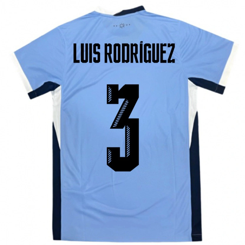 Danxen Damen Uruguay José Luis Rodríguez #3 Weiß Schwarz Heimtrikot Trikot 24-26 T-Shirt Schweiz