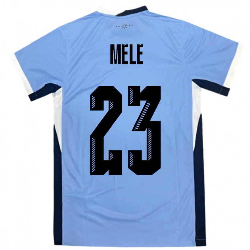 Danxen Damen Uruguay Santiago Mele #23 Weiß Schwarz Heimtrikot Trikot 24-26 T-Shirt Schweiz