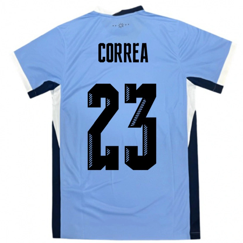 Danxen Damen Uruguay Fabrizio Correa #23 Weiß Schwarz Heimtrikot Trikot 24-26 T-Shirt Schweiz