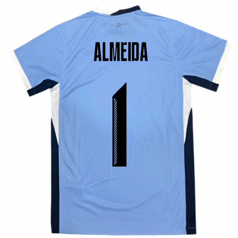 Danxen Damen Uruguay Martin Almeida #1 Weiß Schwarz Heimtrikot Trikot 24-26 T-Shirt Schweiz