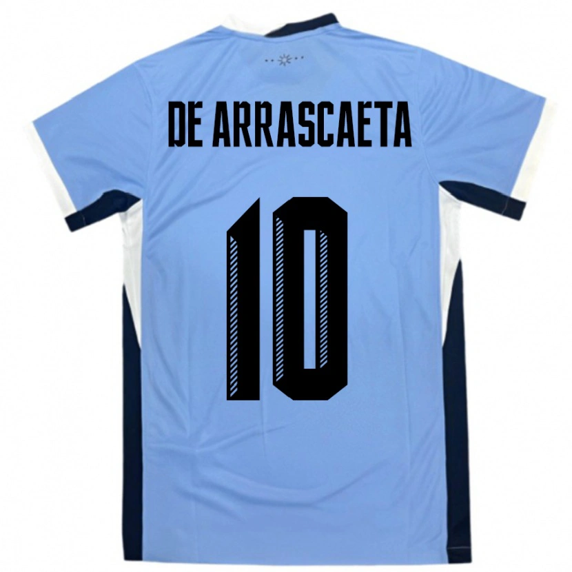 Danxen Damen Uruguay Giorgian De Arrascaeta #10 Weiß Schwarz Heimtrikot Trikot 24-26 T-Shirt Schweiz