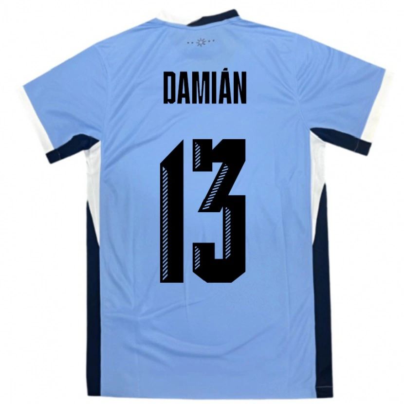Danxen Damen Uruguay Damian Suarez #13 Weiß Schwarz Heimtrikot Trikot 24-26 T-Shirt Schweiz