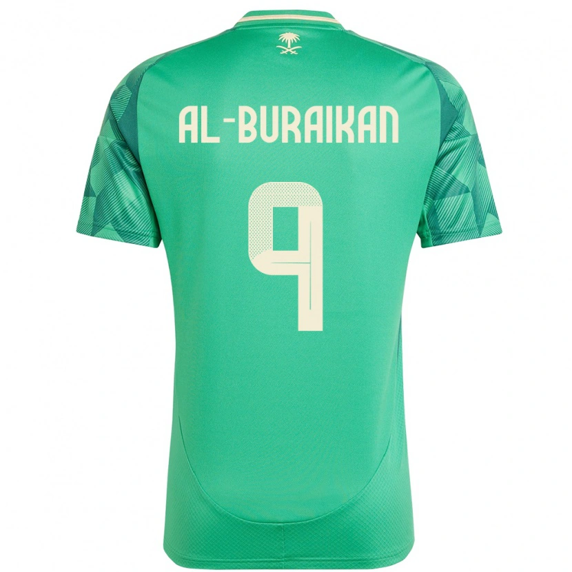 Danxen Damen Saudi-Arabien Firas Al-Buraikan #9 Grün Heimtrikot Trikot 24-26 T-Shirt Schweiz