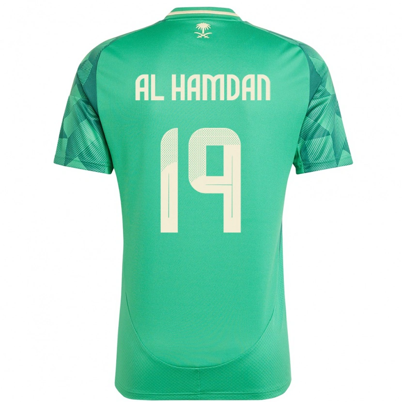Danxen Damen Saudi-Arabien Abdullah Al-Hamdan #19 Grün Heimtrikot Trikot 24-26 T-Shirt Schweiz