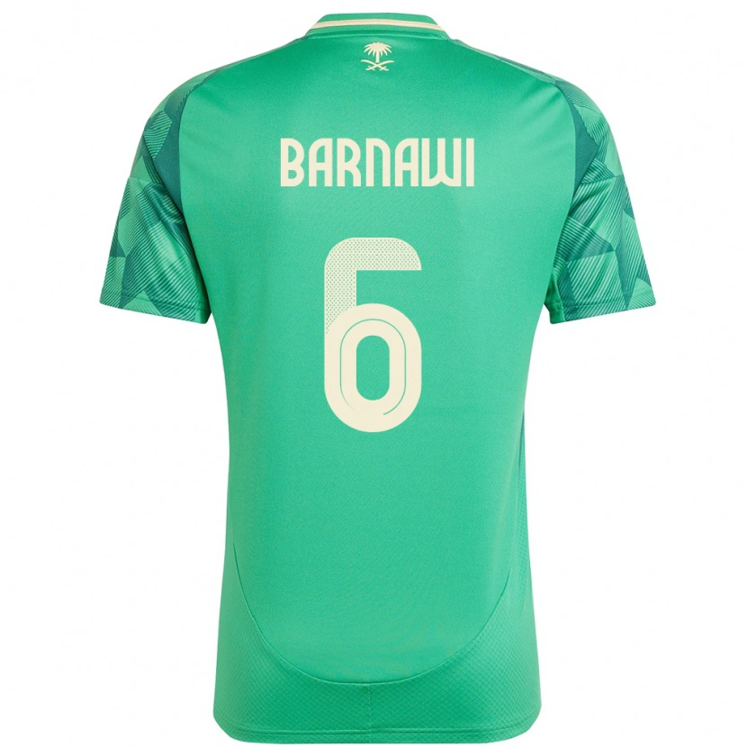 Danxen Damen Saudi-Arabien Saleh Barnawi #6 Grün Heimtrikot Trikot 24-26 T-Shirt Schweiz