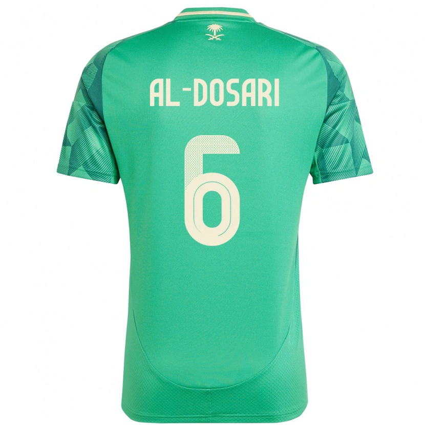 Danxen Damen Saudi-Arabien Saeed Al-Dosari #6 Grün Heimtrikot Trikot 24-26 T-Shirt Schweiz