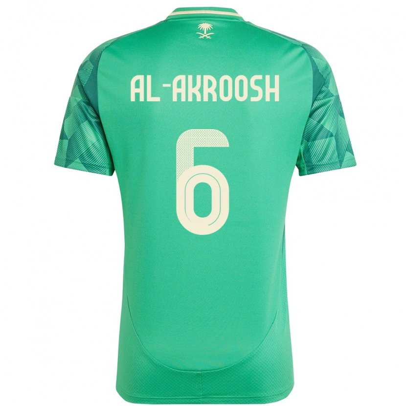 Danxen Damen Saudi-Arabien Hassan Al-Akroosh #6 Grün Heimtrikot Trikot 24-26 T-Shirt Schweiz
